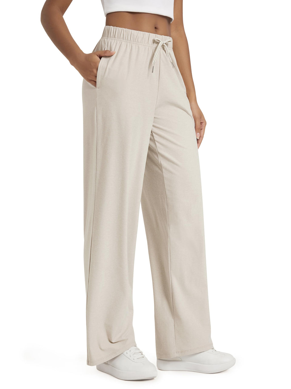 ODODOS Women's Straight Leg Pants Ultra Soft odSTRATUM Tech Relaxed Casual Pajama Lounge Pants with Pockets-27/29/31 Inseam Jansha Store