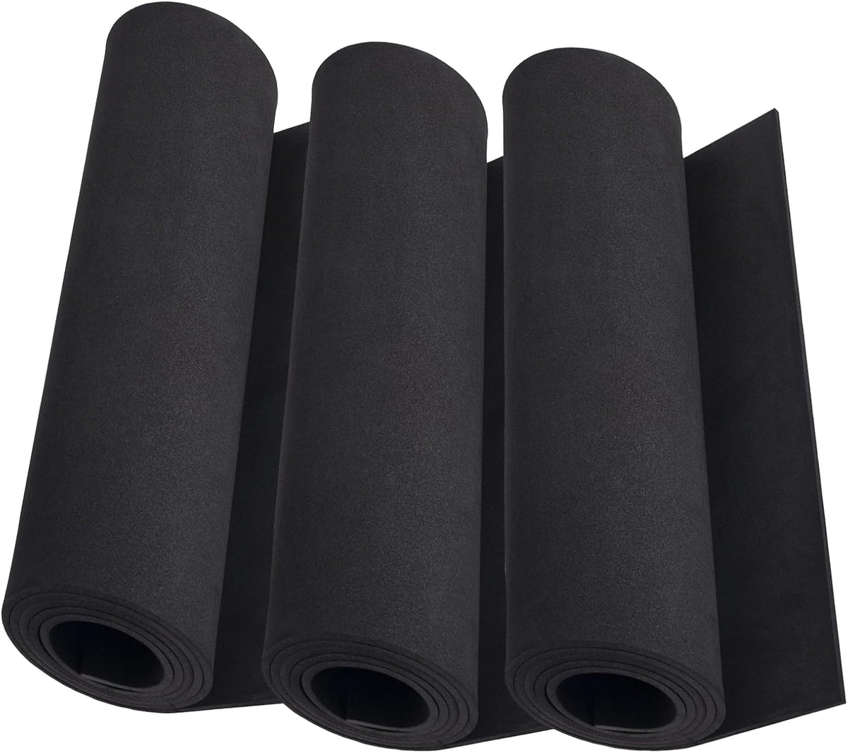 3-Pack 2mm Thick Black Eva Foam Cosplay Sheets roll, 13.5" x 49" Premium eva Craft Foam for Cosplay Costume by MEARCOOH Jansha Store