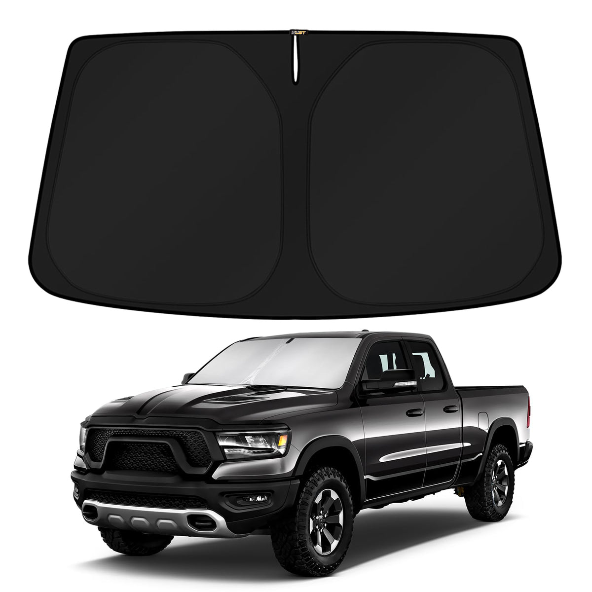 KUST Windshield Sun Shade for 2017-2026 Tesla Model Y/Model 3 Sunshade Accessories (Fit 2025-2026 Model Y Juniper / 2024 Model 3 Highland) Upgraded Foldable Sunshade, Blocks UV Rays Keep Car Cool Jansha Store