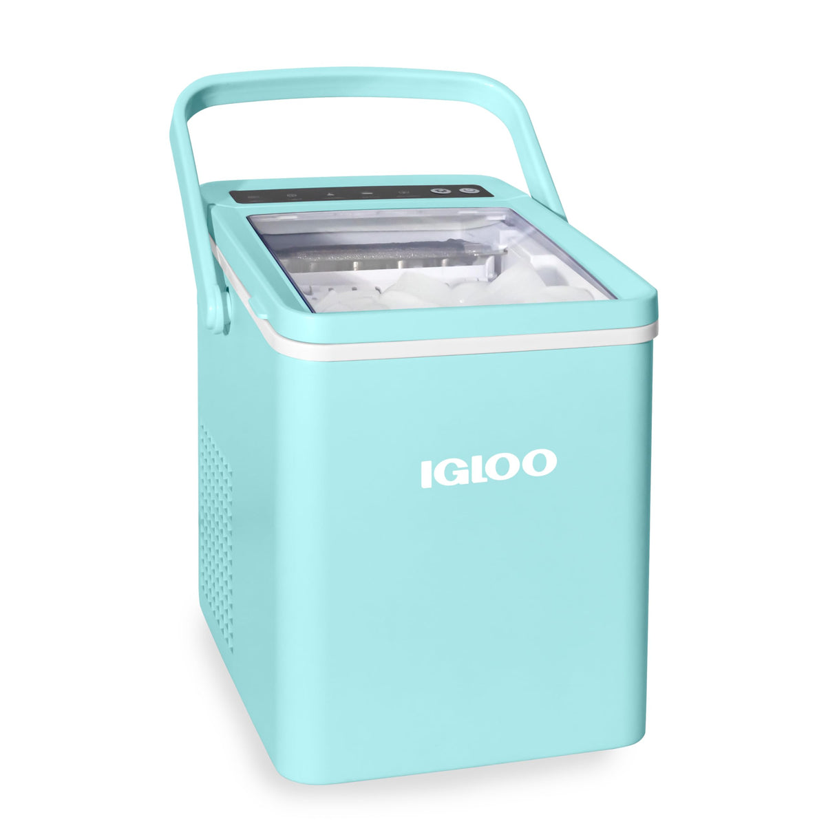 Igloo Premium Self-Cleaning Countertop Ice Maker Machine, Handled Portable Ice Maker, Produces 26 lbs. in 24 hrs. with Ice Cubes Ready in 6-8 Minutes, Comes with Ice Scoop and Basket Jansha Store