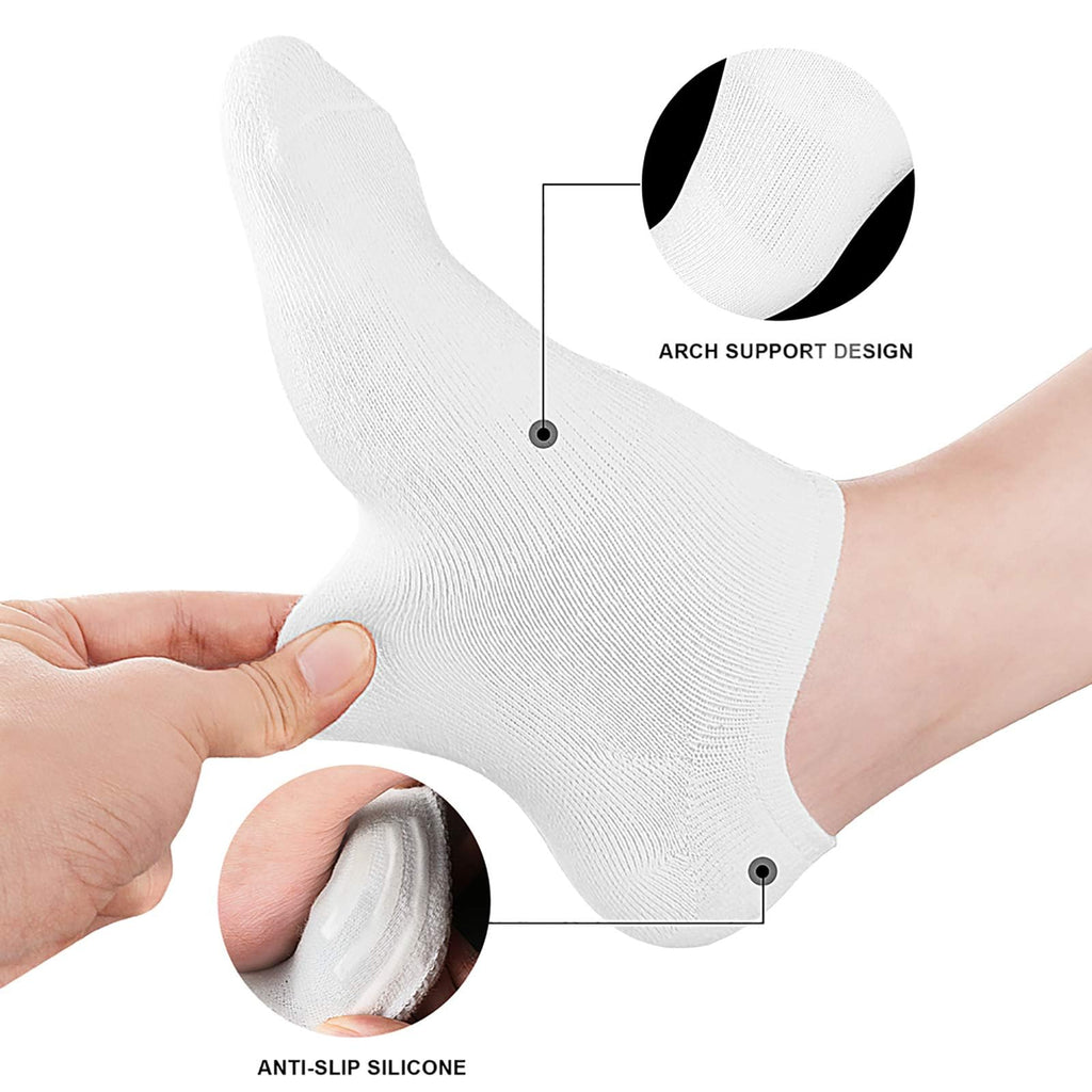 wernies No Show Socks Women Low Cut Ankle Socks Non Slip 4/8 Pairs Jansha Store