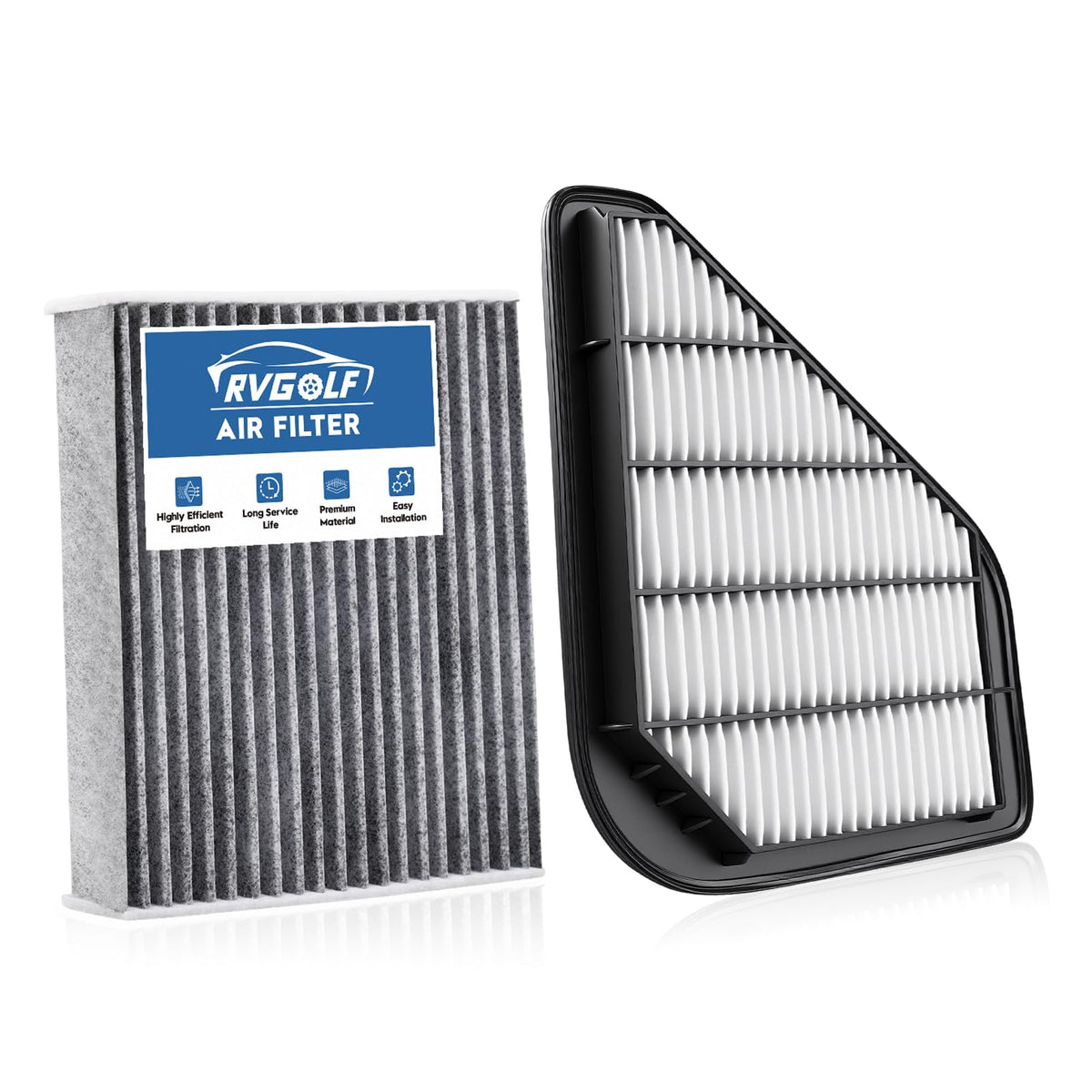Not for Hybrid, Engine+Cabin Air Filter Fit 2015-2019 Sonata 2.4L (Gas) Jansha Store