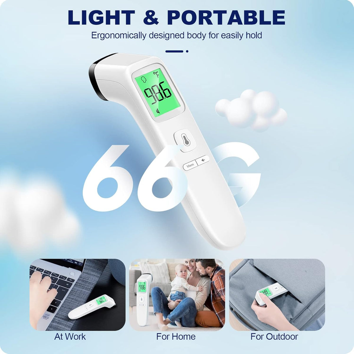 Goodbaby No-Touch Thermometer for Adults and Kid, Accurate Baby Thermometer Jansha Store