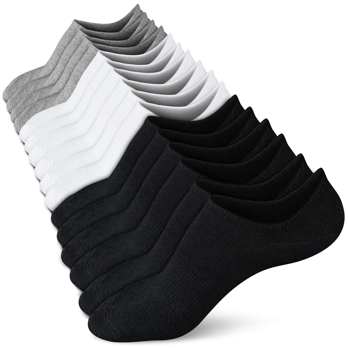 wernies No Show Socks Women Low Cut Ankle Socks Non Slip 4/8 Pairs Jansha Store