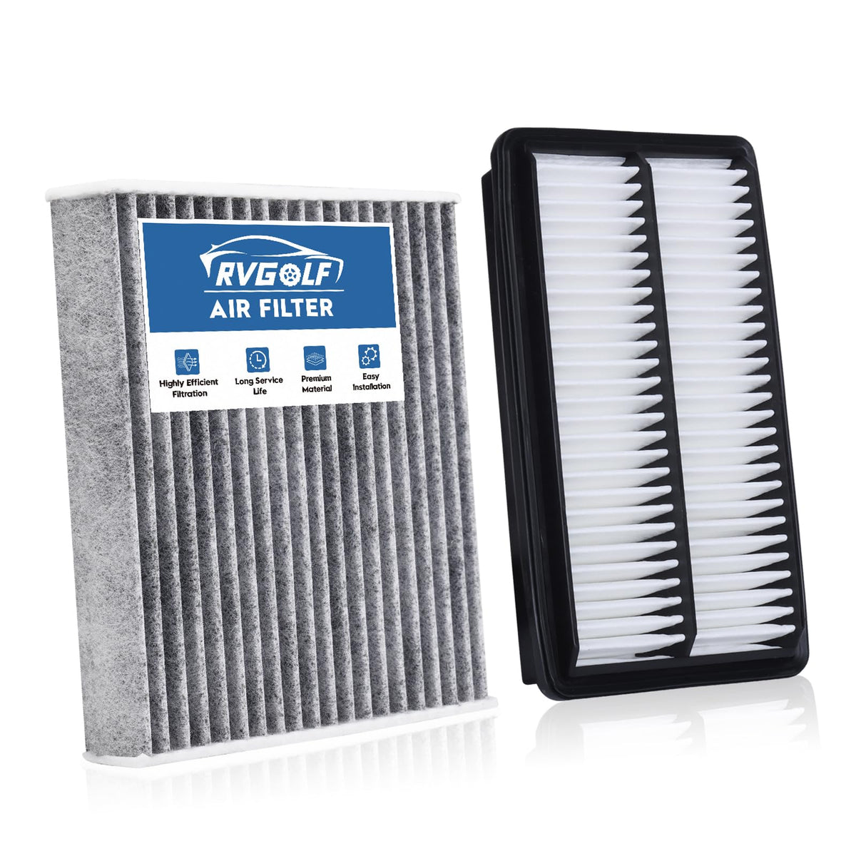 Not for Hybrid, Engine+Cabin Air Filter Fit 2015-2019 Sonata 2.4L (Gas) Jansha Store