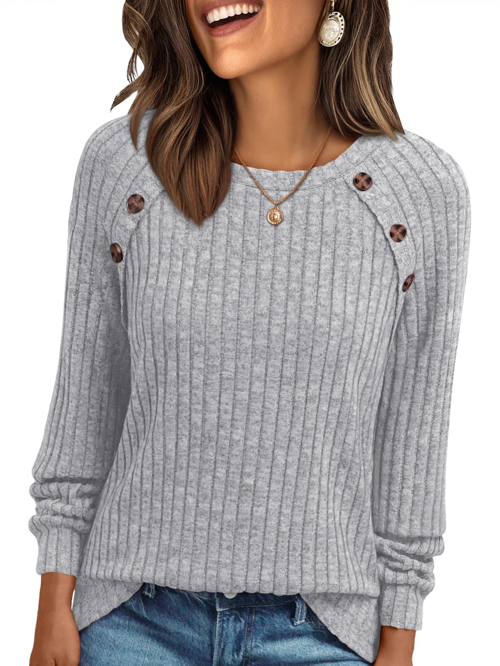AUTOMET Womens Long Sleeve Shirts Fall Sweaters Business Casual Tops Blouse Jansha Store