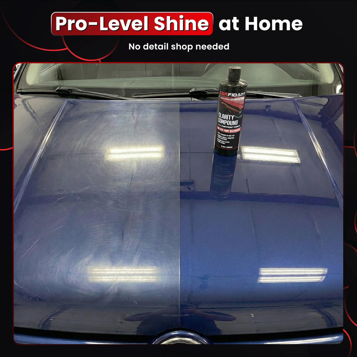 Carfidant Scratch Repair and Swirl Remover - Car Paint Scratch Remover & Restorer Kit with Buffer Pad - Polishing & Waxing Kits - Compound for Vehicles Paint Repair - 8.4 fl. Oz. Jansha Store