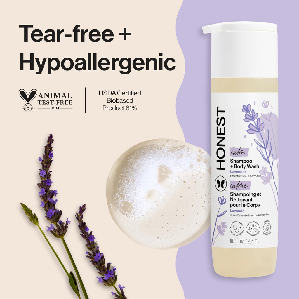 The Honest Company Shampoo & Body Wash, Tear-Free, Fragrance-Free, 10 fl oz Jansha Store