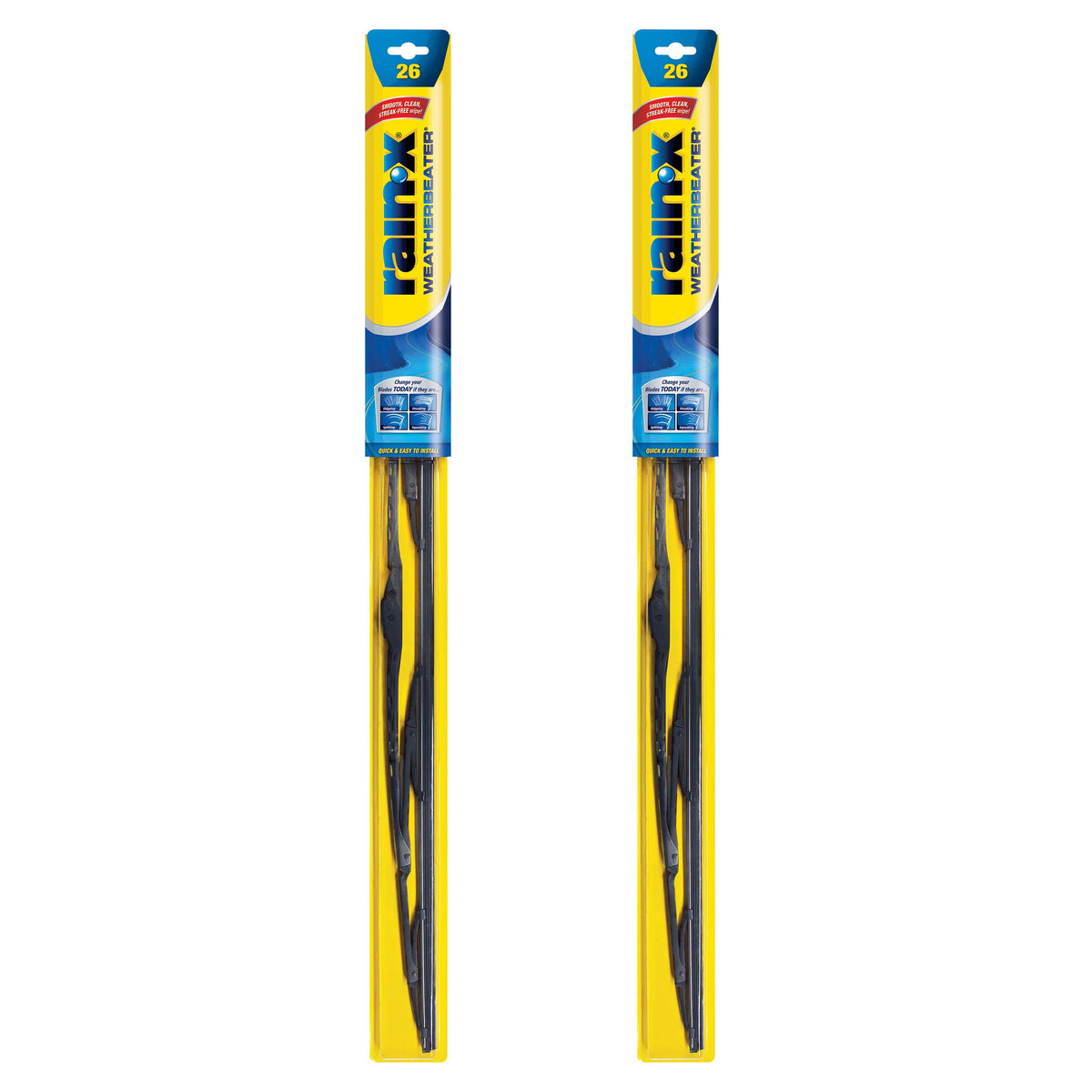 Rain-X 820149 WeatherBeater Wiper Blades, 22" Windshield Wipers (Pack of 2), Automotive Replacement Windshield Wiper Blades That Meet Or Exceed OEM Quality And Durability Jansha Store