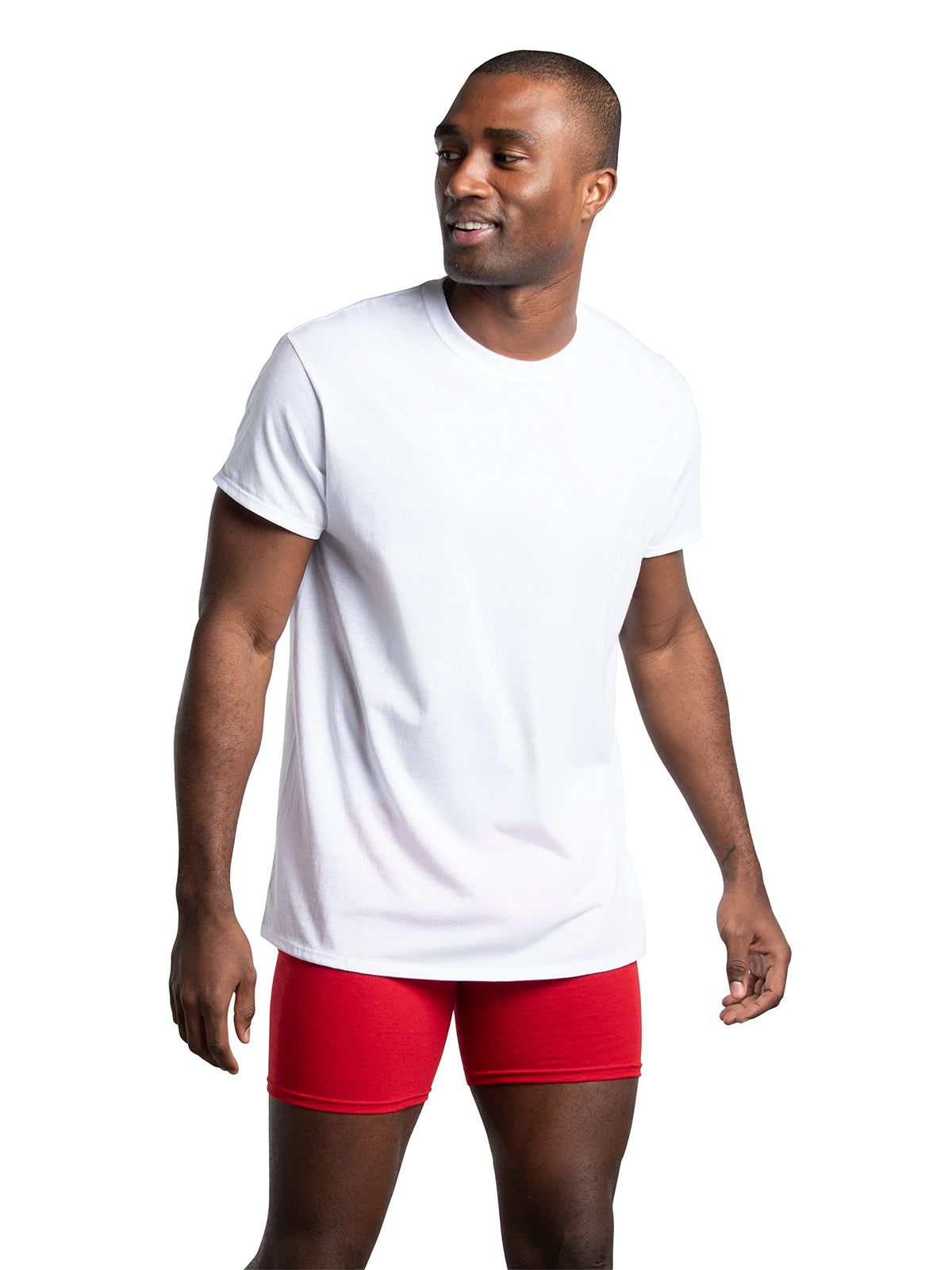 Fruit of The Loom Men's Crew Tee Undershirts, Moisture Wicking & Tag Free, Also Available in Big & Tall Jansha Store