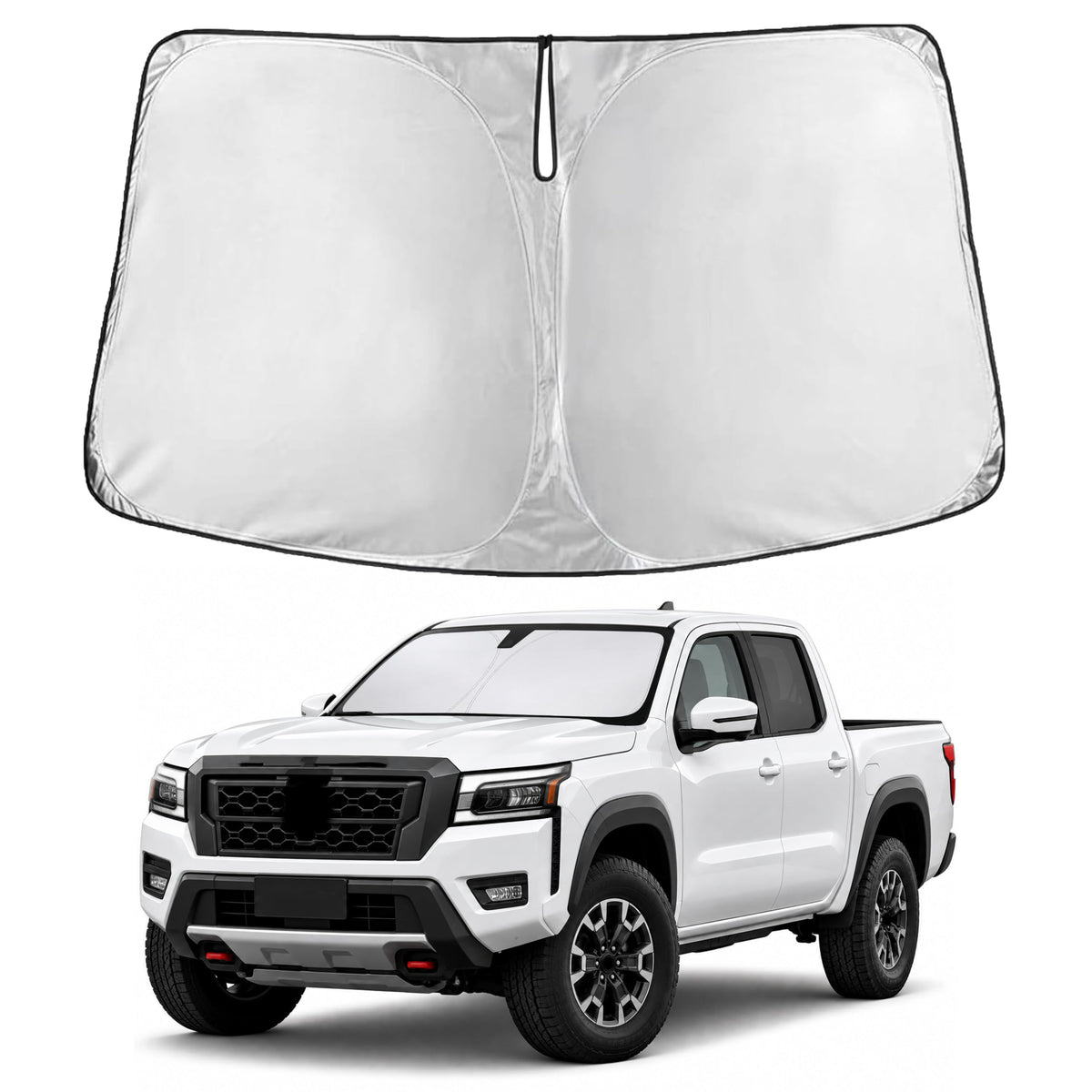 Autovir Windshield Sun Shade, Foldable Car Window Shades, 280T Visor Shade Jansha Store