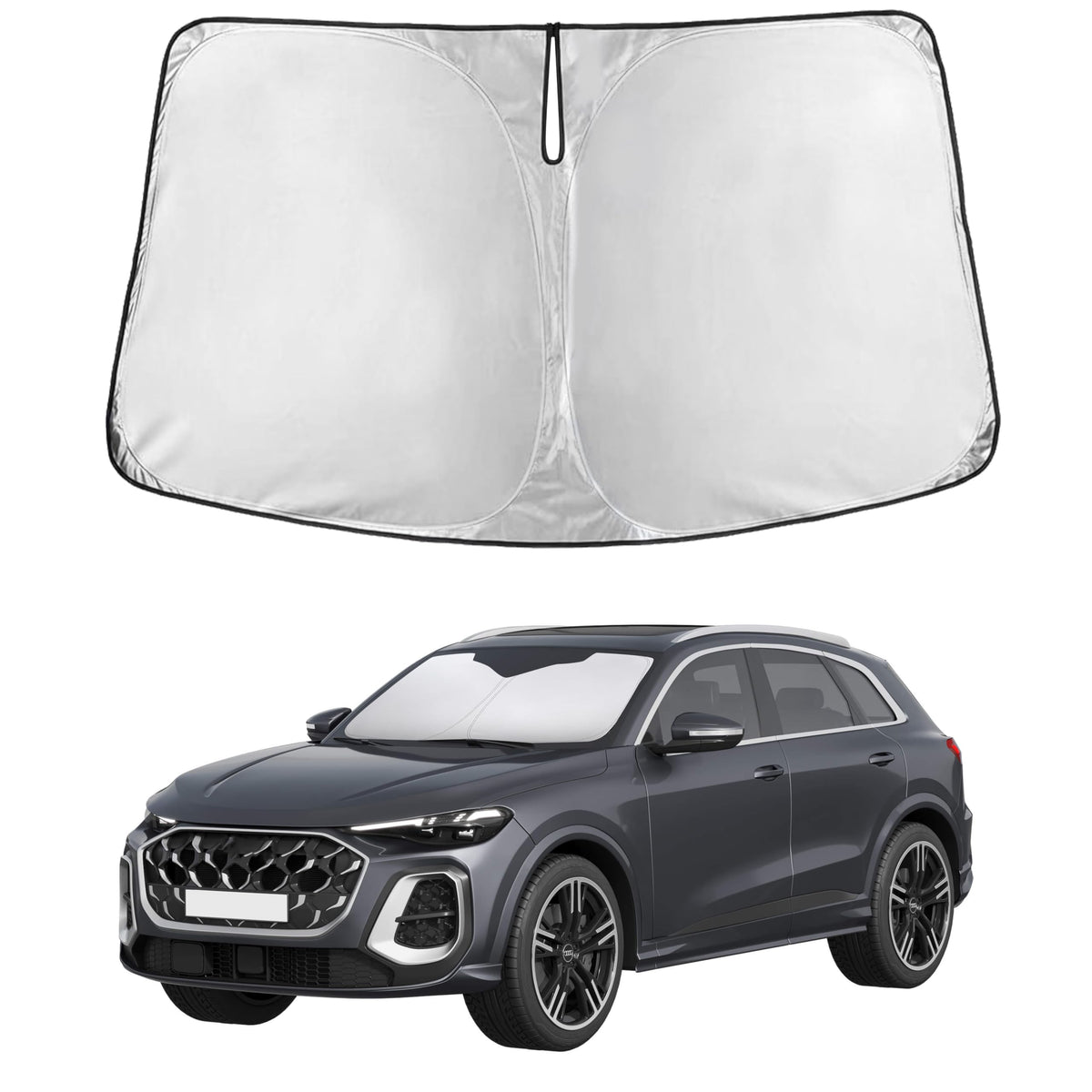EcoNour Car Windshield Sun Shade, Front Window Sun Blocker for SUVs,Sedan Jansha Store