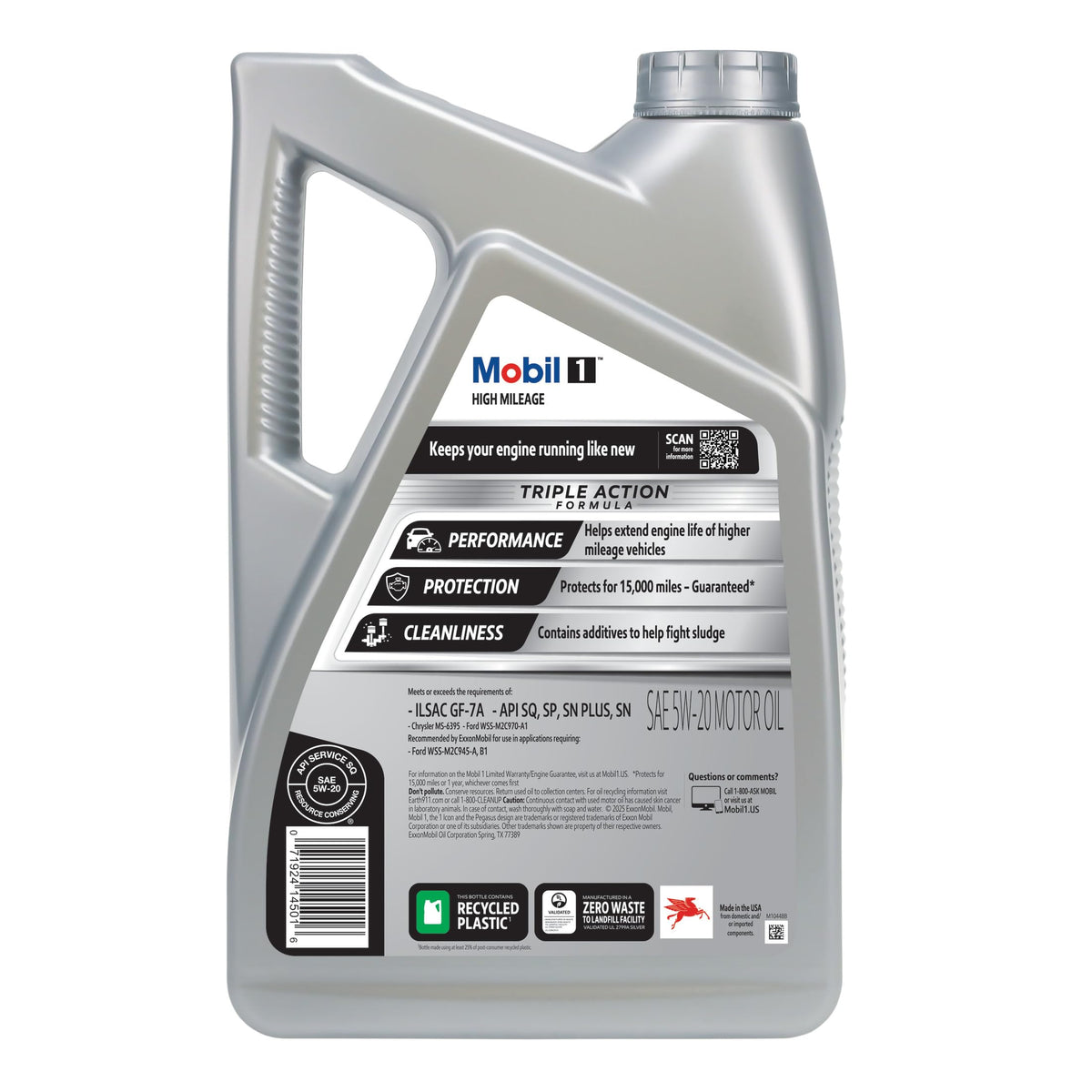 Mobil 1 Advanced Fuel Economy Full Synthetic Motor Oil 0W-20, 5 Quart Jansha Store