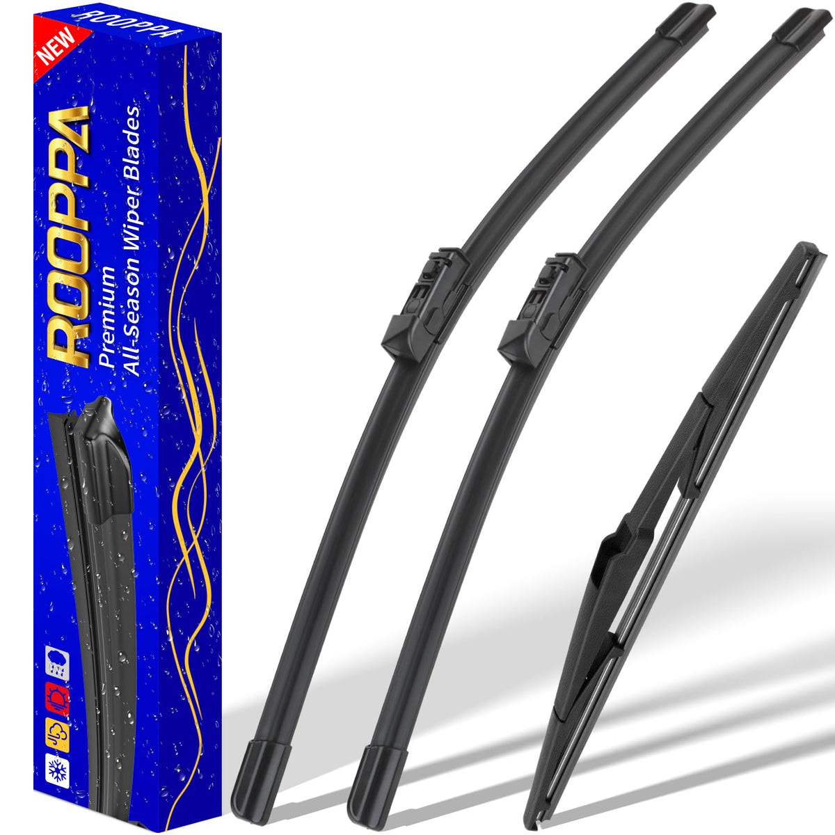 3 Wipers Fits Subaru Forester 2012-2018 Outback 2015-2019 Wiper Blades Jansha Store