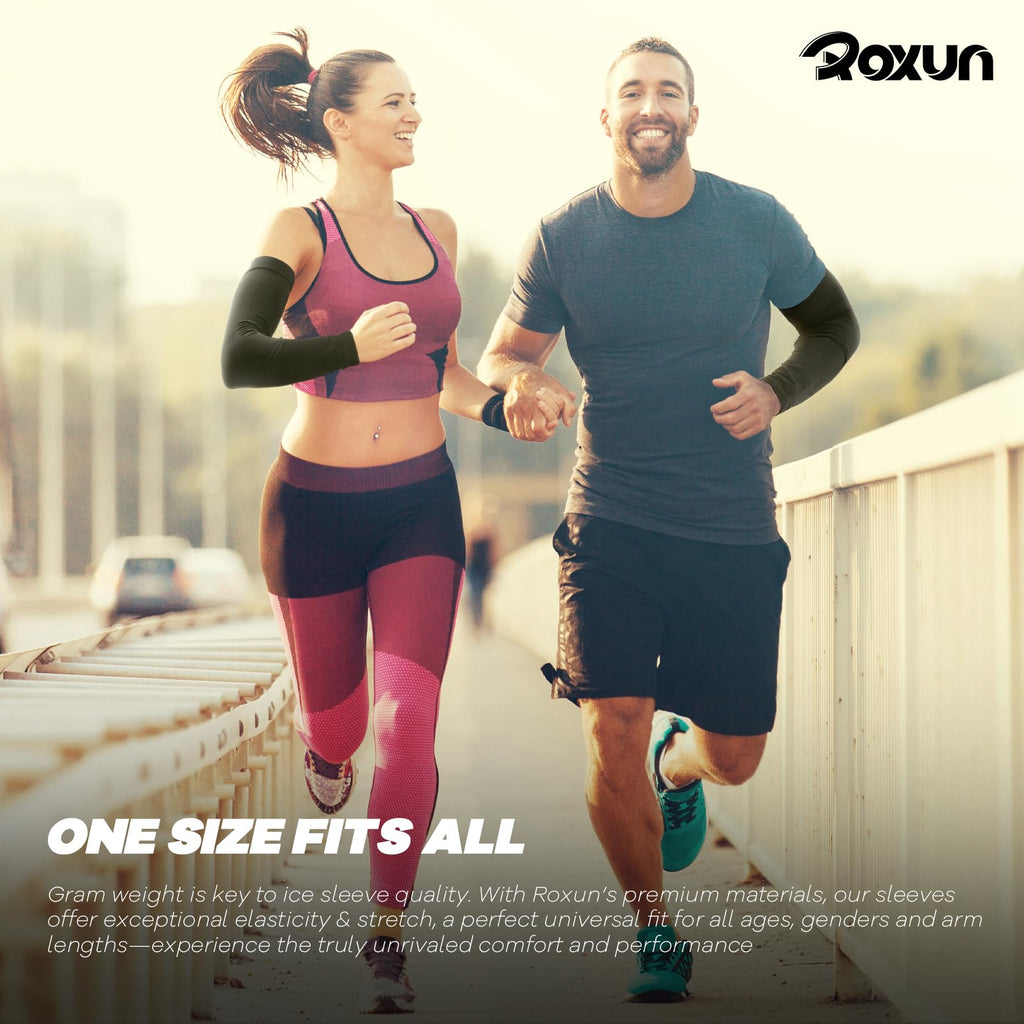 ROXUN Arm Sleeves Cooling UV Sun Protection Sport Compression for Men Women Jansha Store