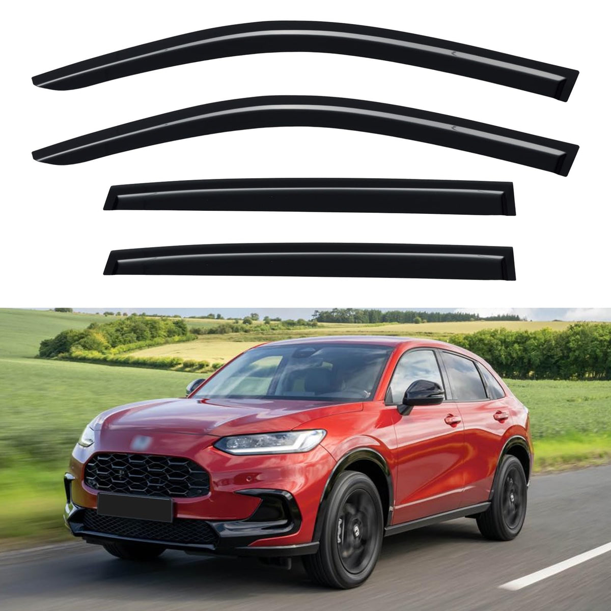 Window Visors Rain Guards for 2015-2026 Ford F150 Crew/SuperCrew Cab Jansha Store