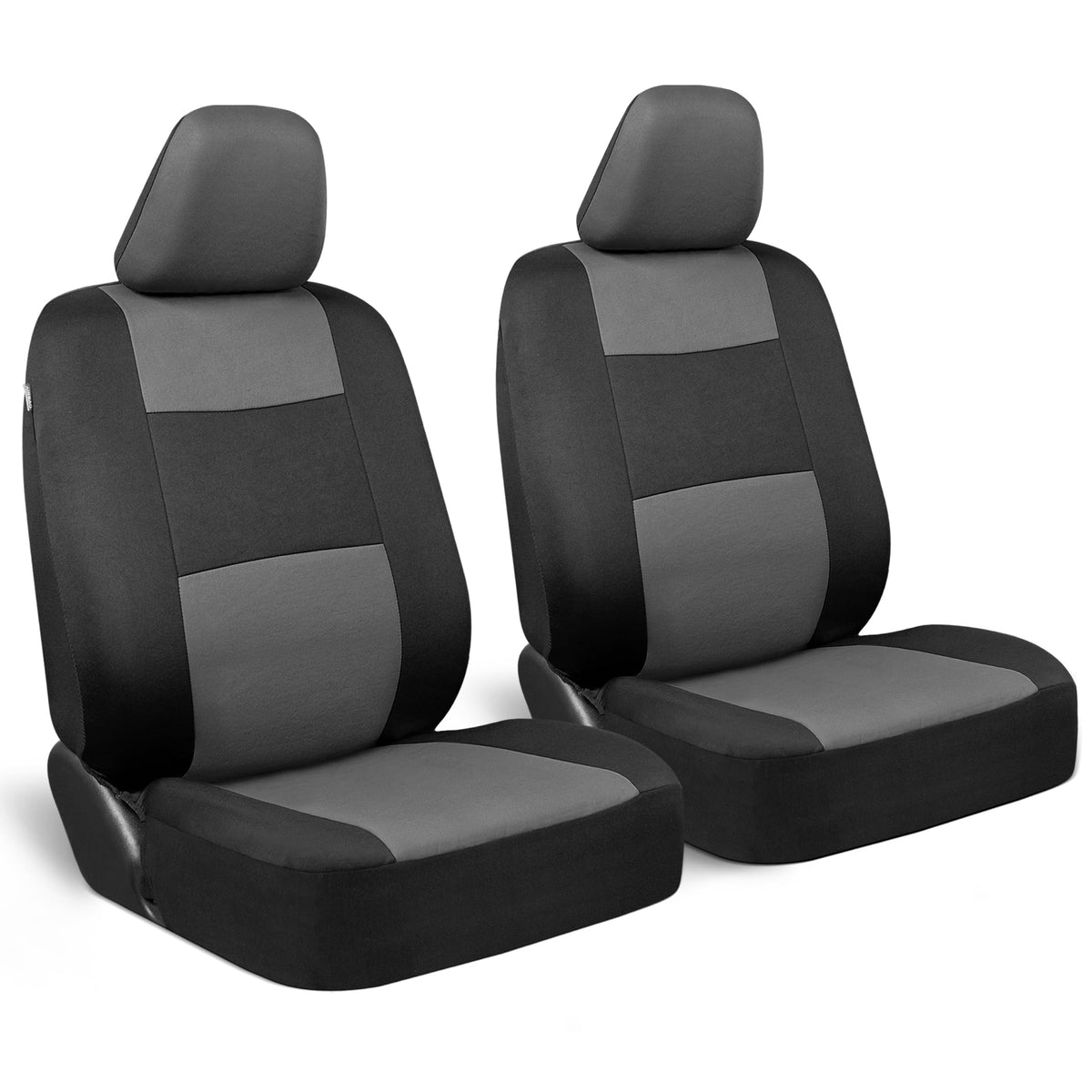 BDK PolyPro Car Seat Covers Full Set in Solid Black, Front and Rear Split Bench Seat Covers for Cars, Easy to Install Car Seats Cover Set and Accessories for Auto Trucks Van SUV - Solid Black Jansha Store