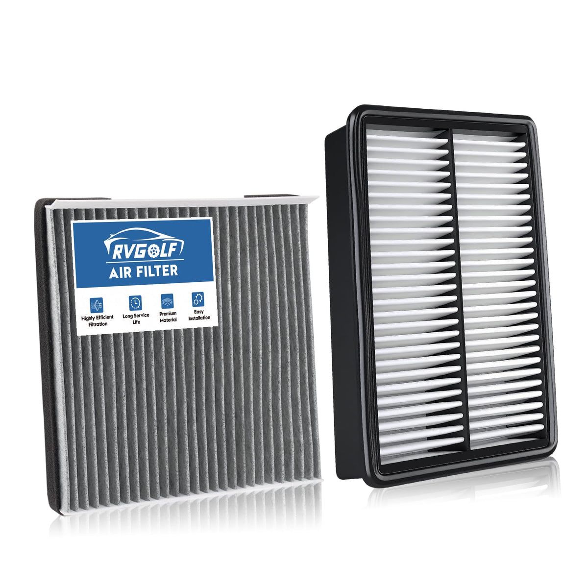 Not for Hybrid, Engine+Cabin Air Filter Fit 2015-2019 Sonata 2.4L (Gas) Jansha Store