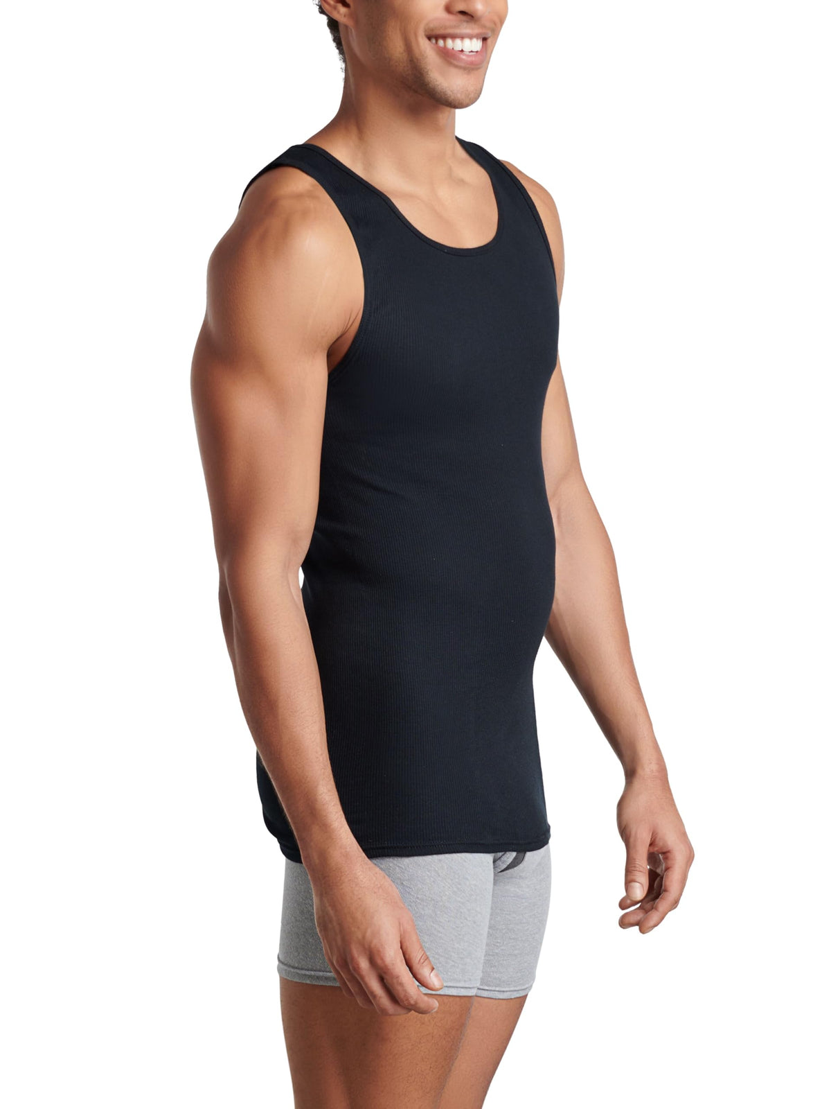 Fruit of the Loom Men's Sleeveless Tag Free Moisture Wicking Tank A-Shirt Jansha Store