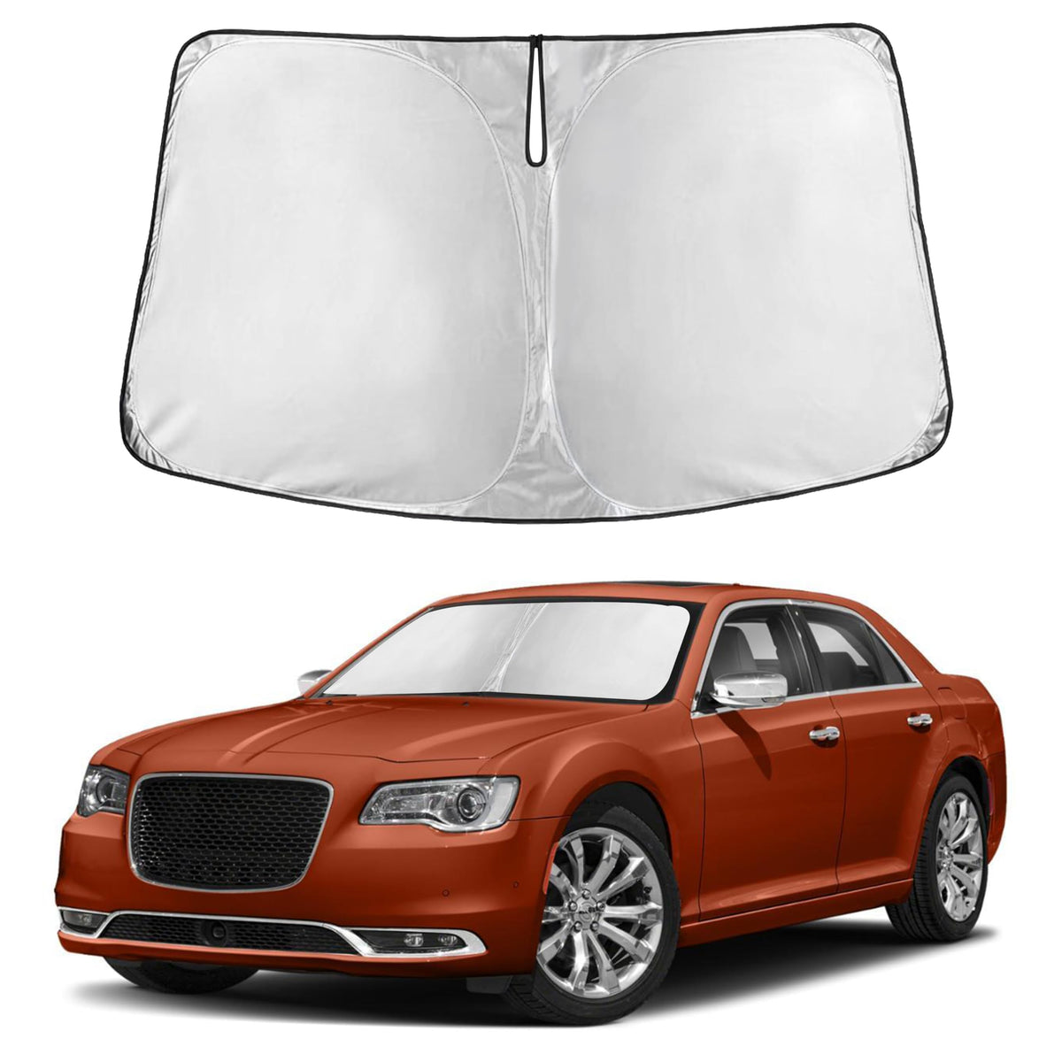 Autovir Windshield Sun Shade, Foldable Car Window Shades, 280T Visor Shade Jansha Store
