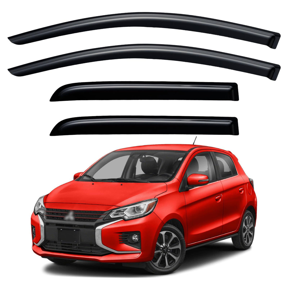 Window Visors Rain Guards for 2015-2026 Ford F150 Crew/SuperCrew Cab Jansha Store