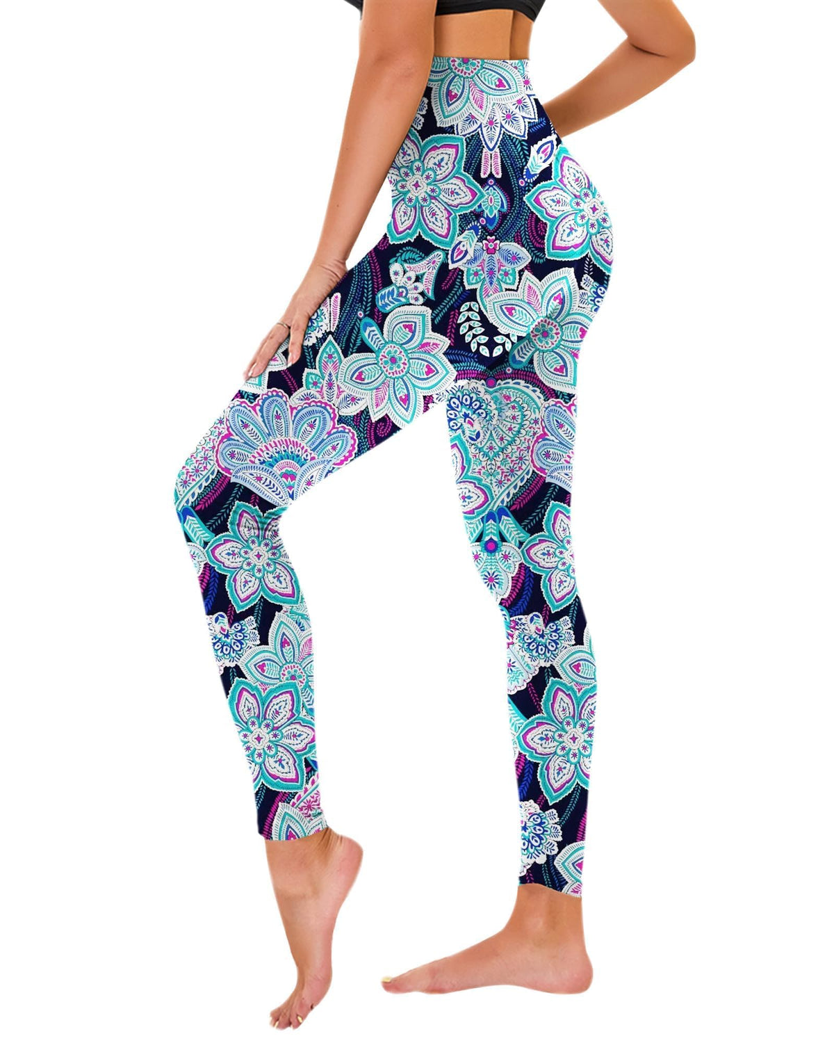 TNNZEET High Waisted Leggings for Women - No See Through Tummy Control Cycling Workout Yoga Pants with Pockets Reg & Plus Jansha Store