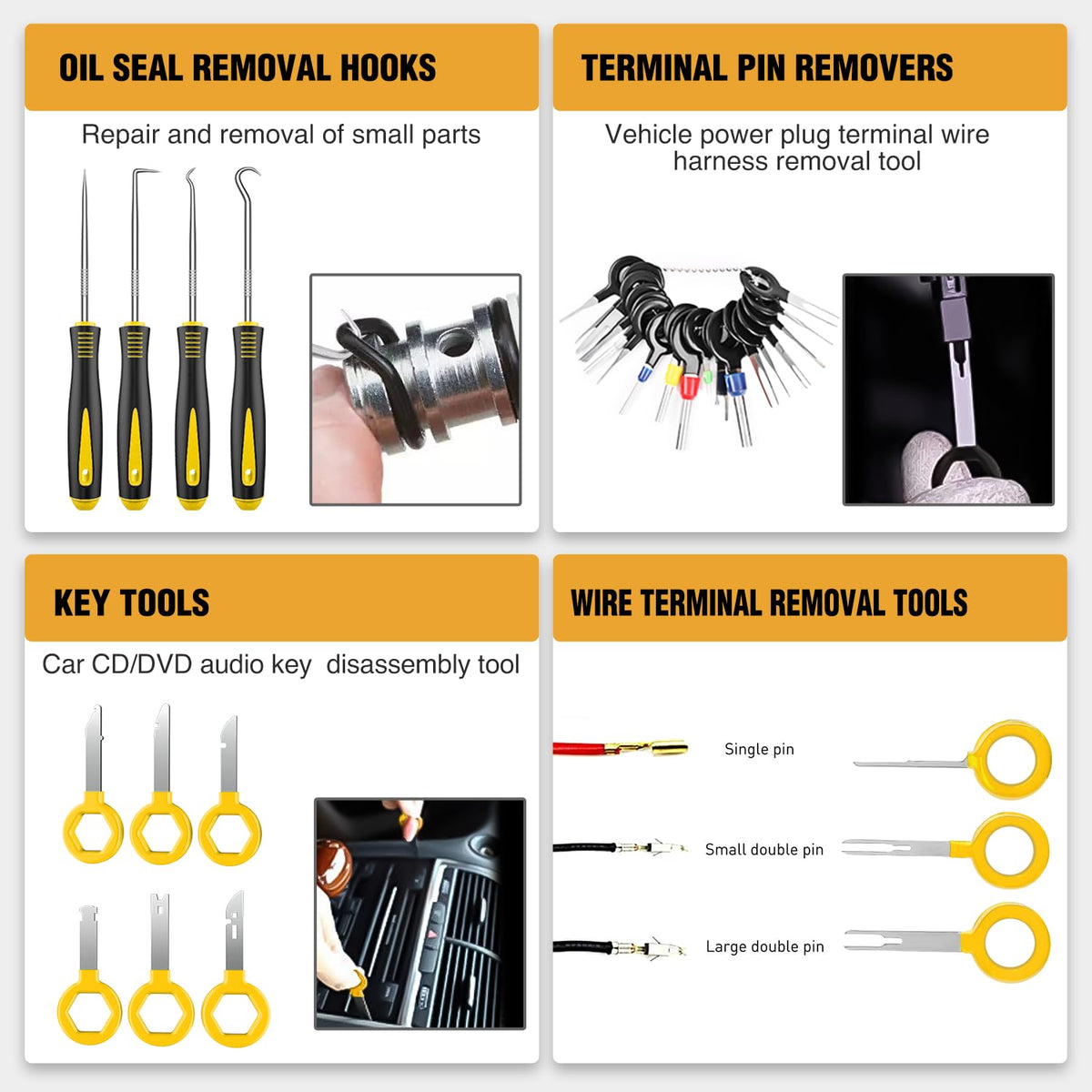 GOOACC 240PCS Bumper Retainer Clips Car Plastic Rivets Fasteners Push Retainer Kit 12 Popular Sizes Auto Push Pin Rivets Set -Door Trim Panel Fender Clips for GM Ford Toyota Honda Chrysler Jansha Store