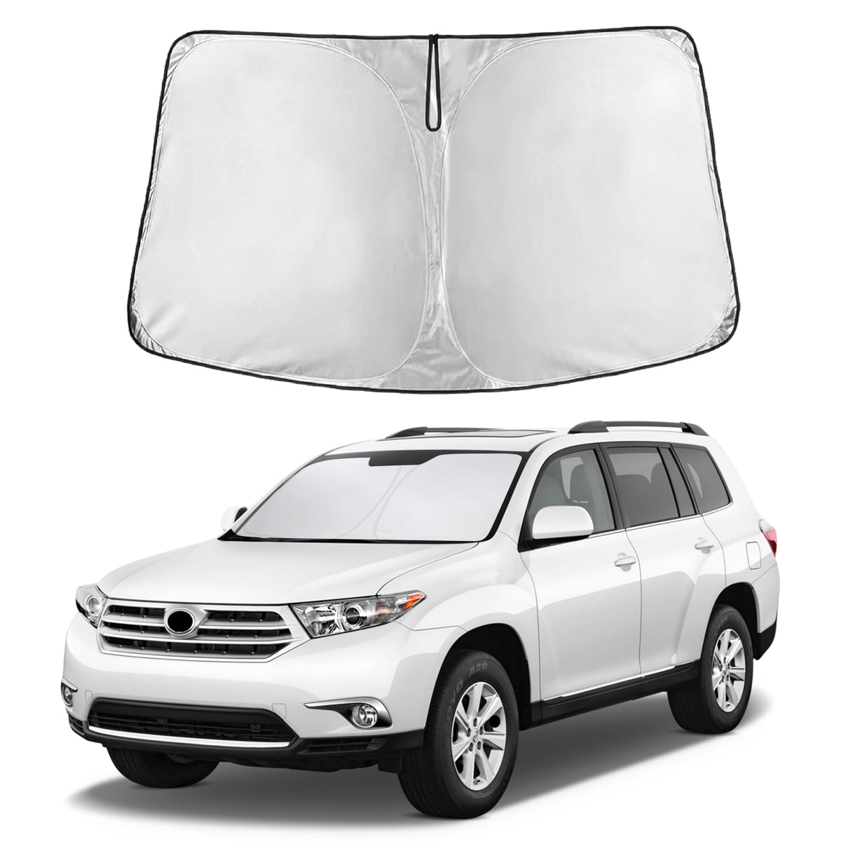 EcoNour Car Windshield Sun Shade, Front Window Sun Blocker for SUVs,Sedan Jansha Store