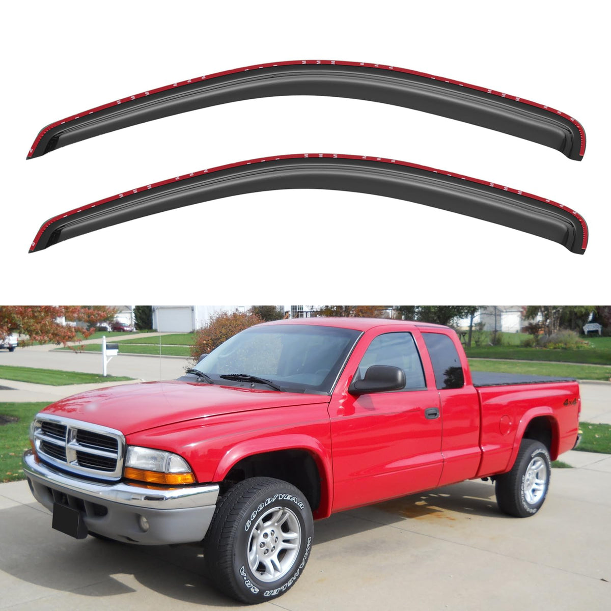 Window Visors Rain Guards for 2015-2026 Ford F150 Crew/SuperCrew Cab Jansha Store