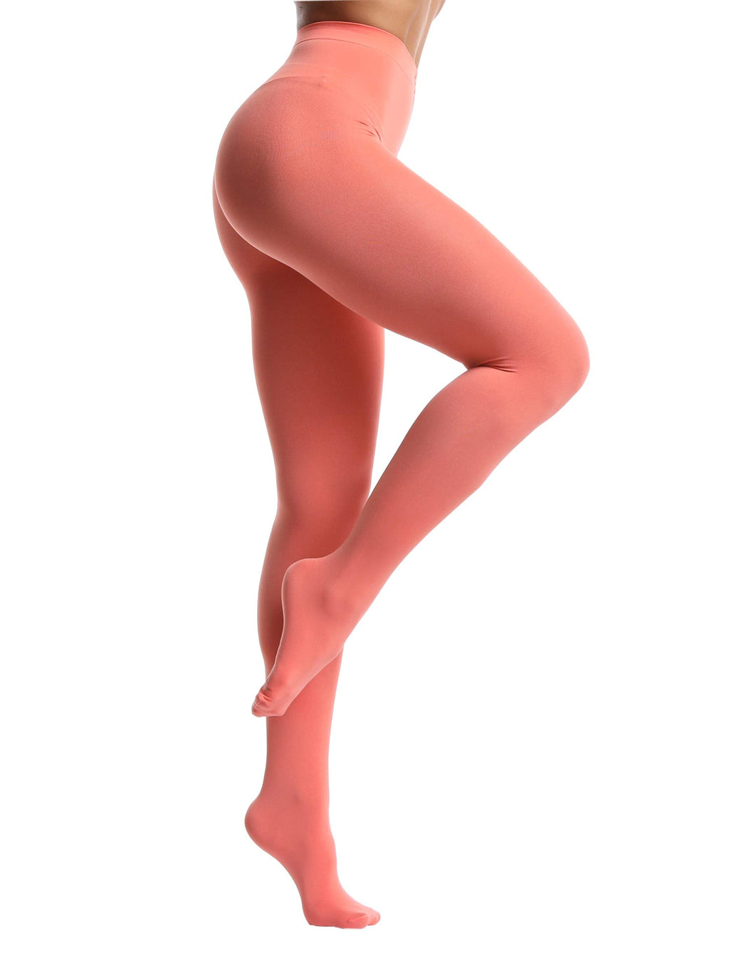 Soft black opaque tights shown rolled up, close-up of the knit