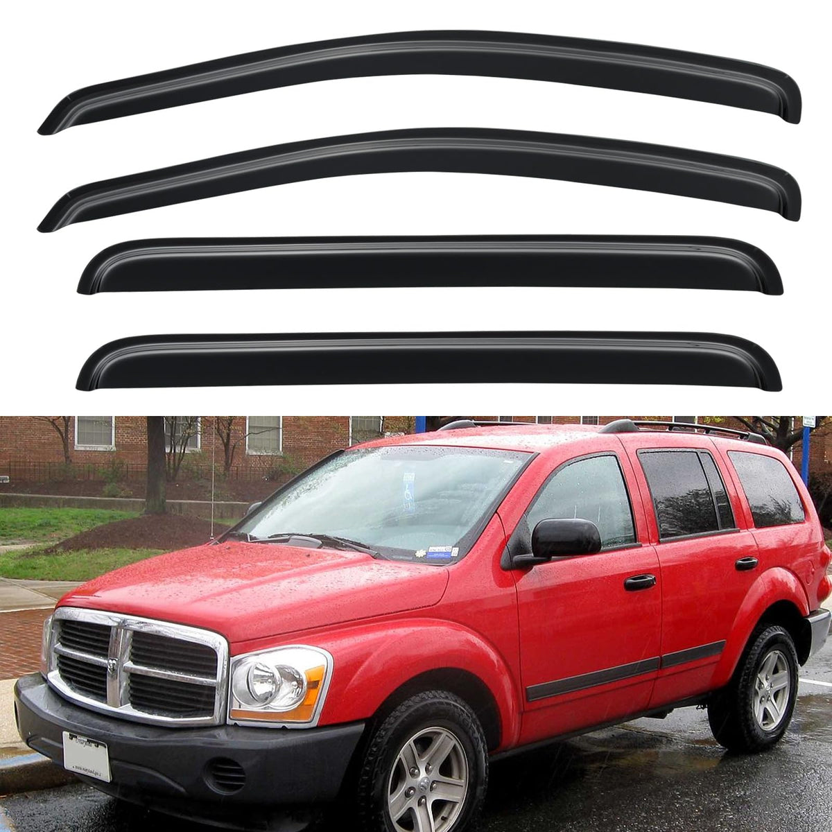 Window Visors Rain Guards for 2015-2026 Ford F150 Crew/SuperCrew Cab Jansha Store