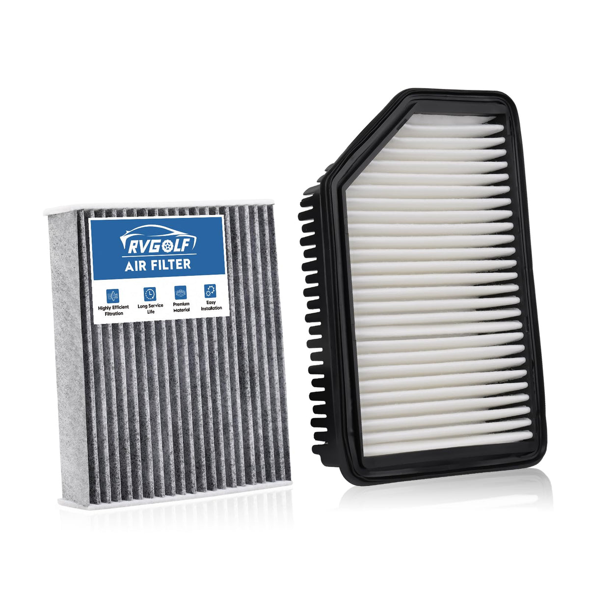 Not for Hybrid, Engine+Cabin Air Filter Fit 2015-2019 Sonata 2.4L (Gas) Jansha Store