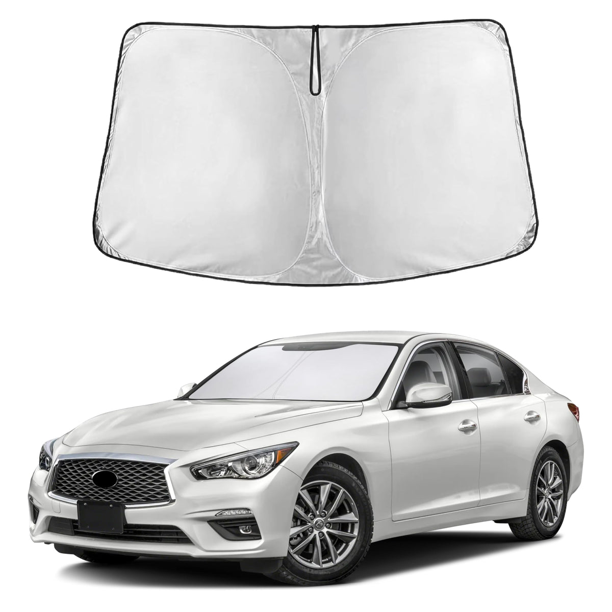 EcoNour Car Windshield Sun Shade, Front Window Sun Blocker for SUVs,Sedan Jansha Store