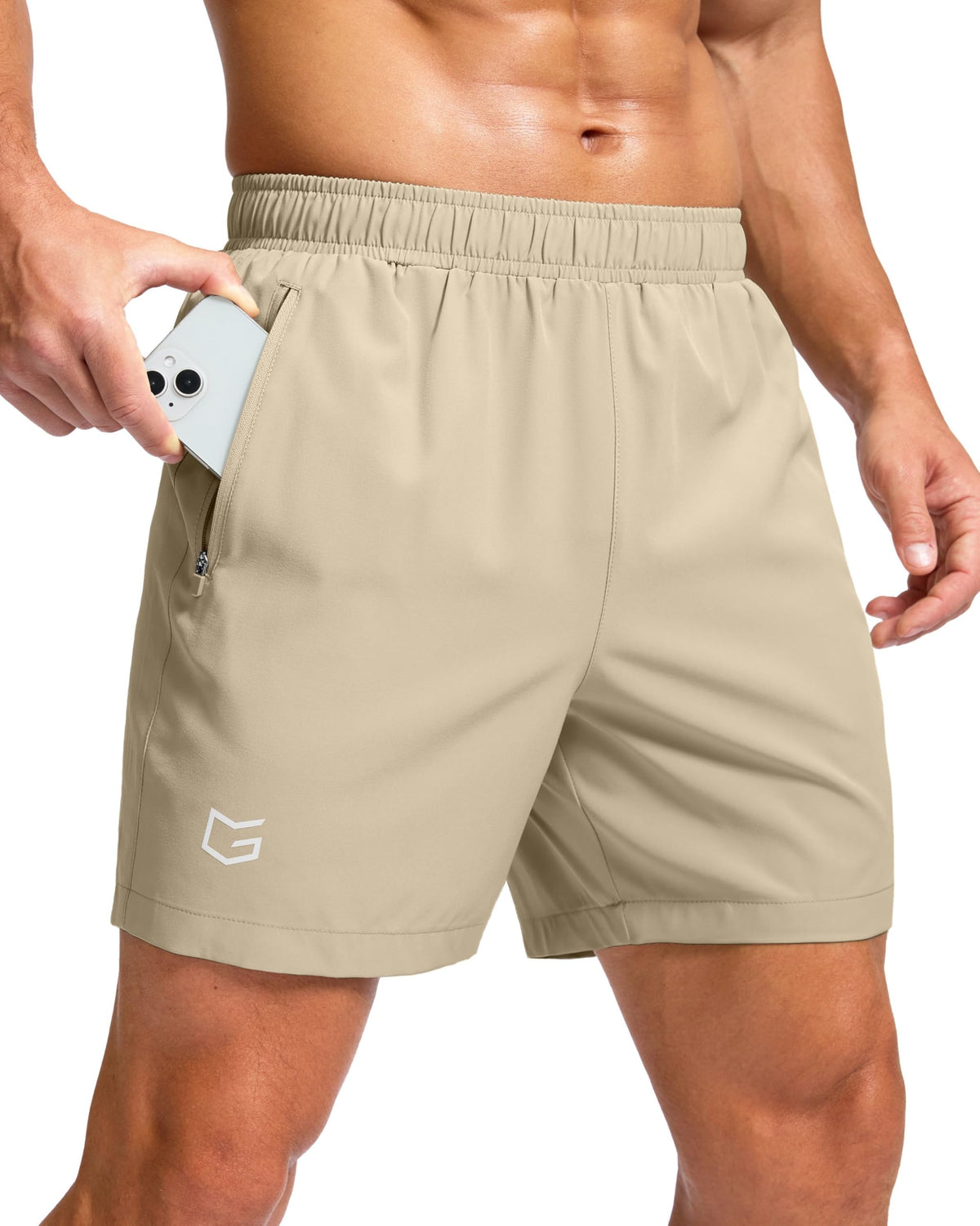 G Gradual Men's Athletic Running Shorts with 2 Zipper Pockets 7"/ 5"/ 9" Jansha Store