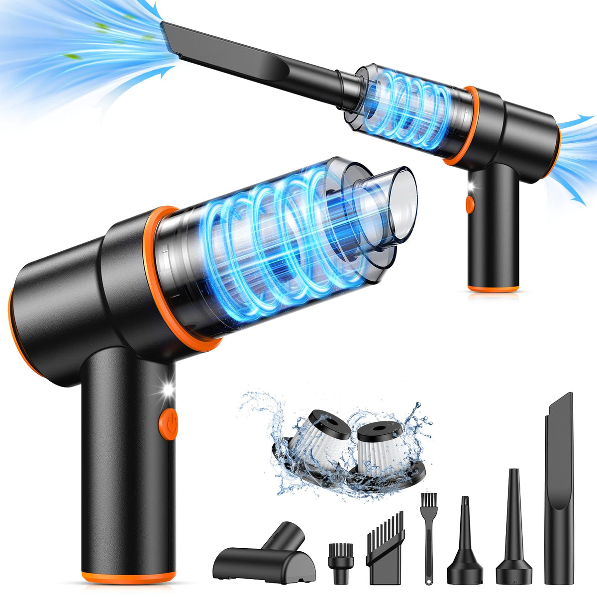 KMM Handheld Car Vacuum Cleaner, Hand Held Vacuum & Air Duster Jansha Store