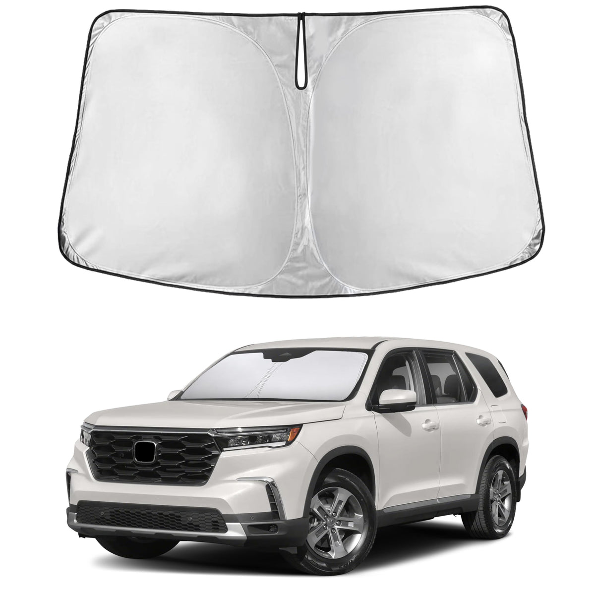 EcoNour Car Windshield Sun Shade, Front Window Sun Blocker for SUVs,Sedan Jansha Store