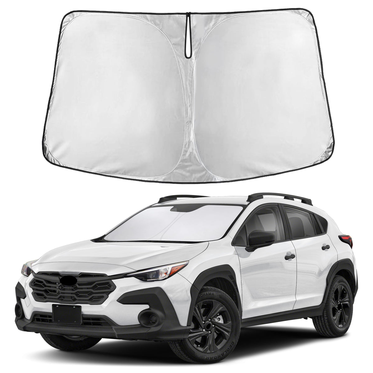 EcoNour Car Windshield Sun Shade, Front Window Sun Blocker for SUVs,Sedan Jansha Store