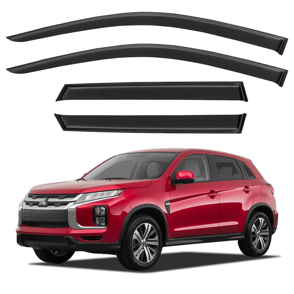 Window Visors Rain Guards for 2015-2026 Ford F150 Crew/SuperCrew Cab Jansha Store
