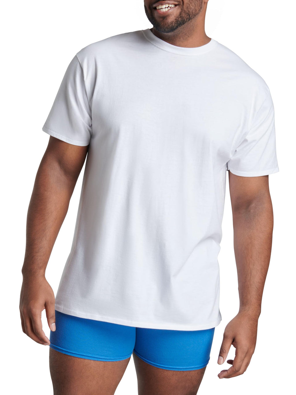 Fruit of The Loom Men's Crew Tee Undershirts, Moisture Wicking & Tag Free, Also Available in Big & Tall Jansha Store