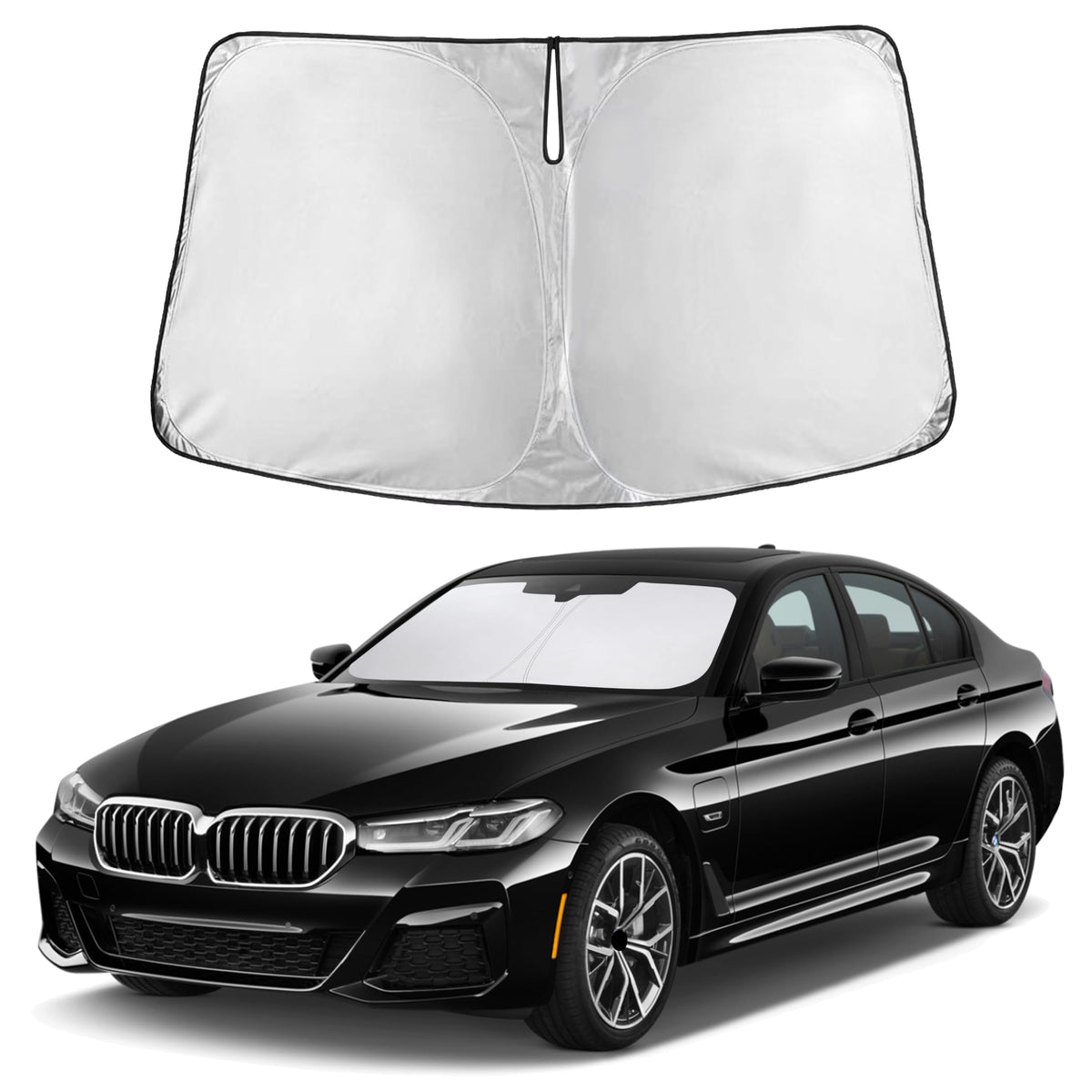 Autovir Windshield Sun Shade, Foldable Car Window Shades, 280T Visor Shade Jansha Store