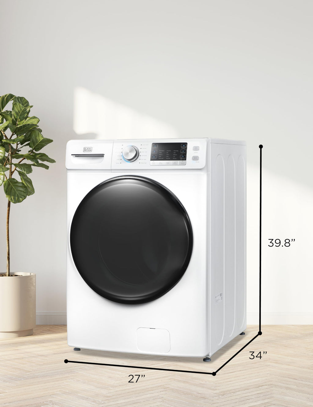 BLACK+DECKER 1.7 Cu. Ft. Portable Washer, 11 lb. Capacity, BPWM16W, White Jansha Store