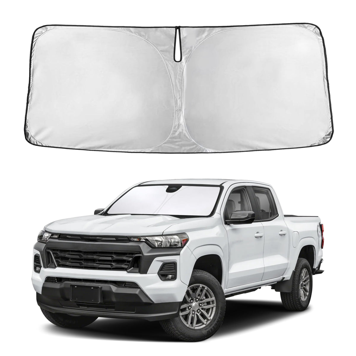 Autovir Windshield Sun Shade, Foldable Car Window Shades, 280T Visor Shade Jansha Store
