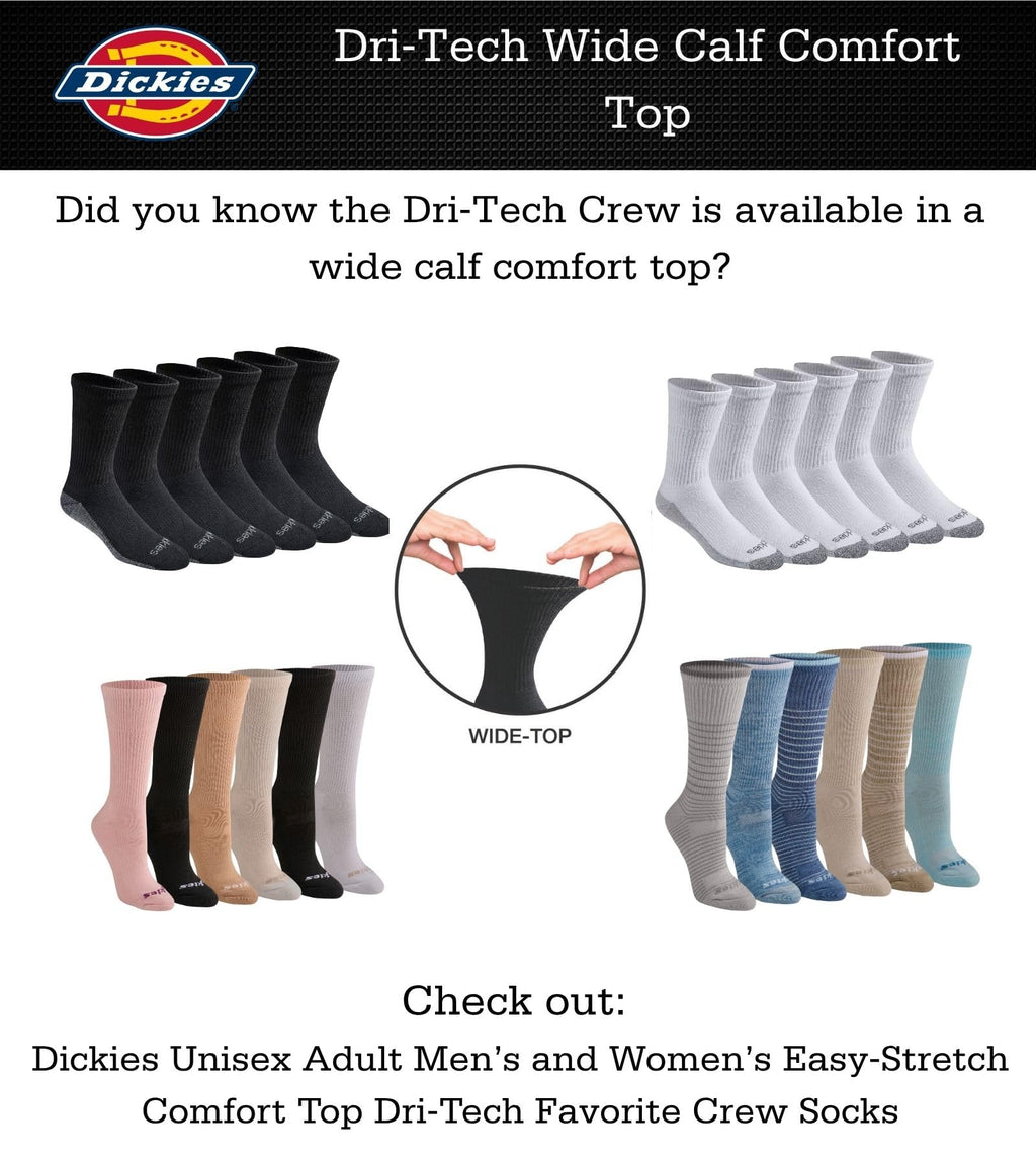 Dickies Dri-tech crew sock toe area close-up showing smooth seam finish