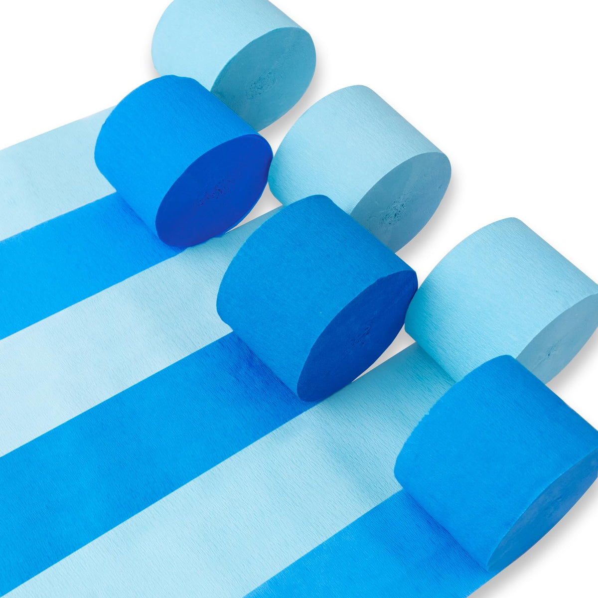 PartyWoo Pastel Crepe Paper Streamers 6 Rolls 492 FT Streamers Jansha Store