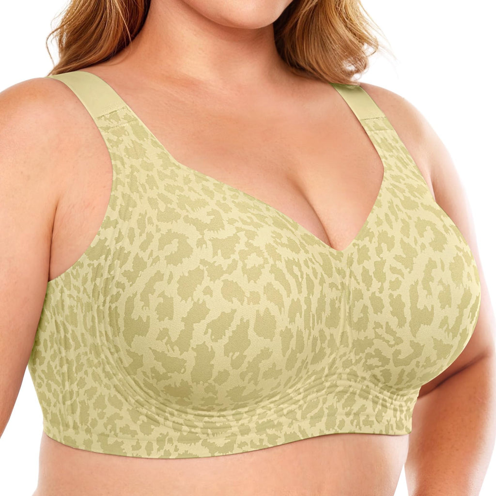 OEAK Womens Wireless Jelly Bras Plus Size Support Push Up Comfortable Bra Jansha Store