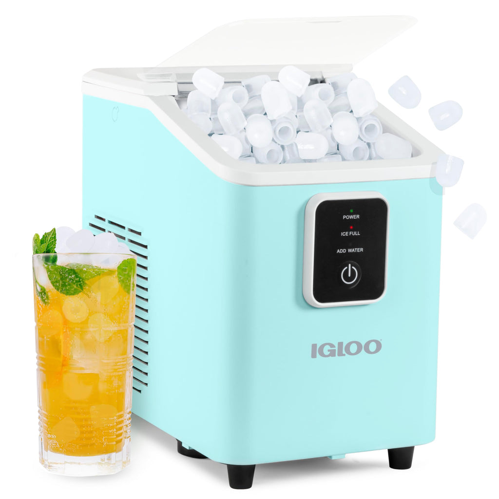 Igloo Premium Self-Cleaning Countertop Ice Maker Machine, Handled Portable Ice Maker, Produces 26 lbs. in 24 hrs. with Ice Cubes Ready in 6-8 Minutes, Comes with Ice Scoop and Basket Jansha Store