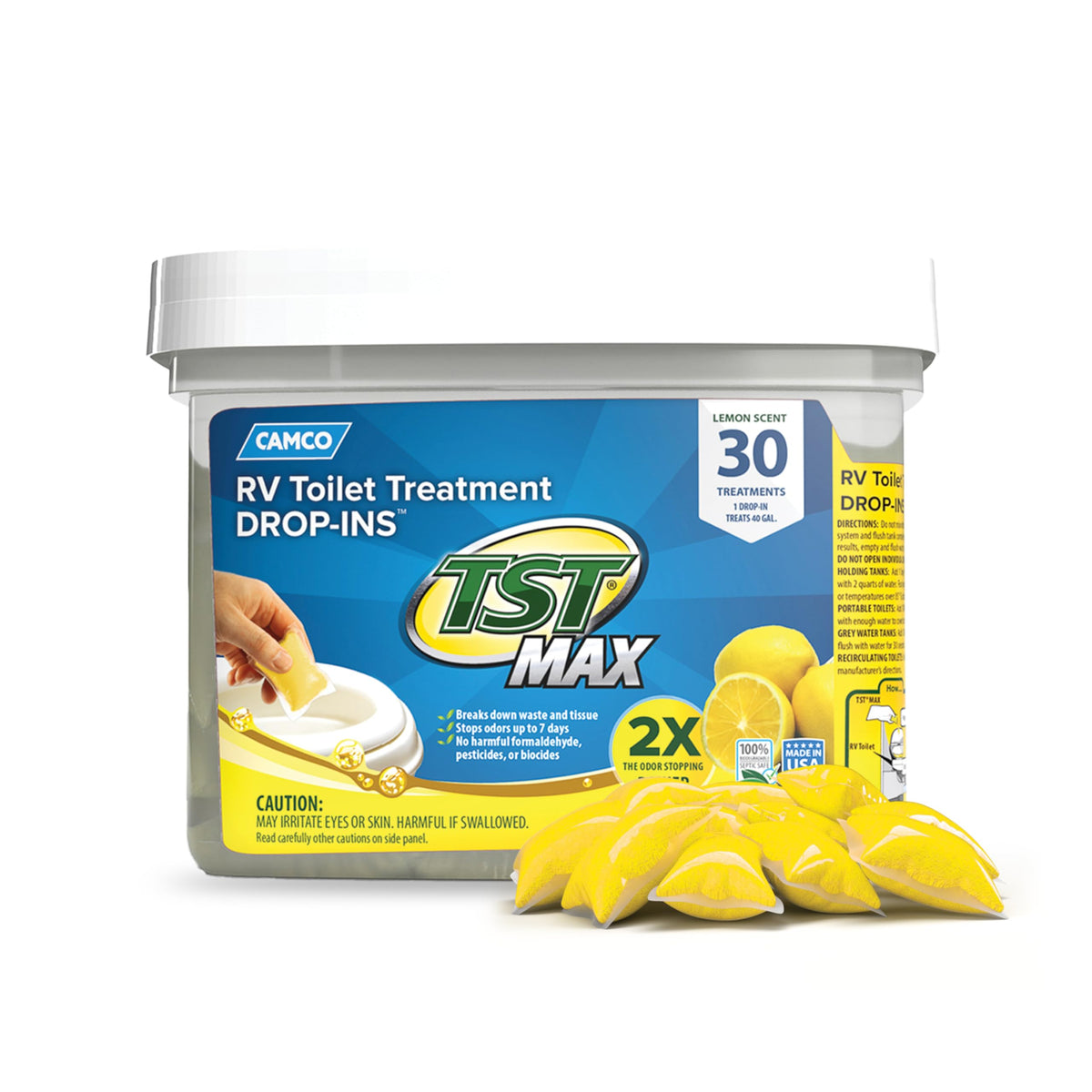 Camco TST MAX RV Toilet Treatment Drop-INs - Orange 30-pk - Made in the USA Jansha Store
