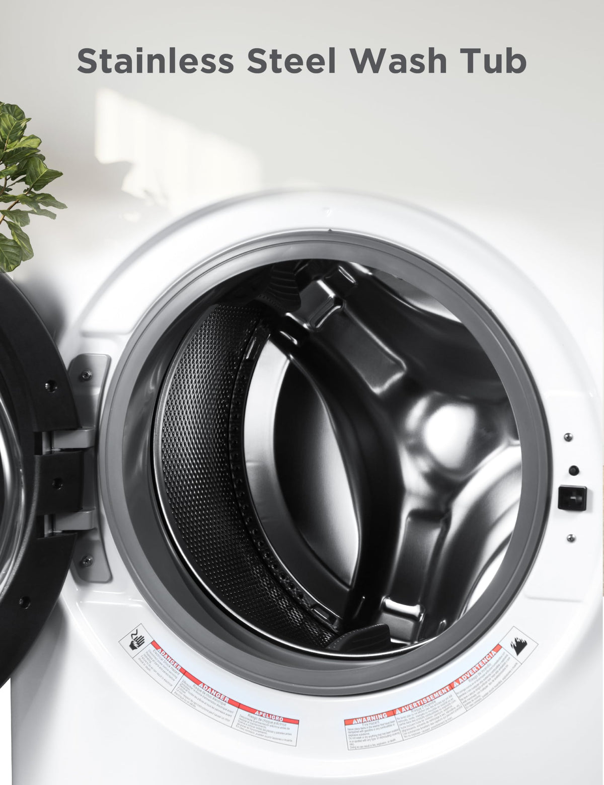 BLACK+DECKER 1.7 Cu. Ft. Portable Washer, 11 lb. Capacity, BPWM16W, White Jansha Store
