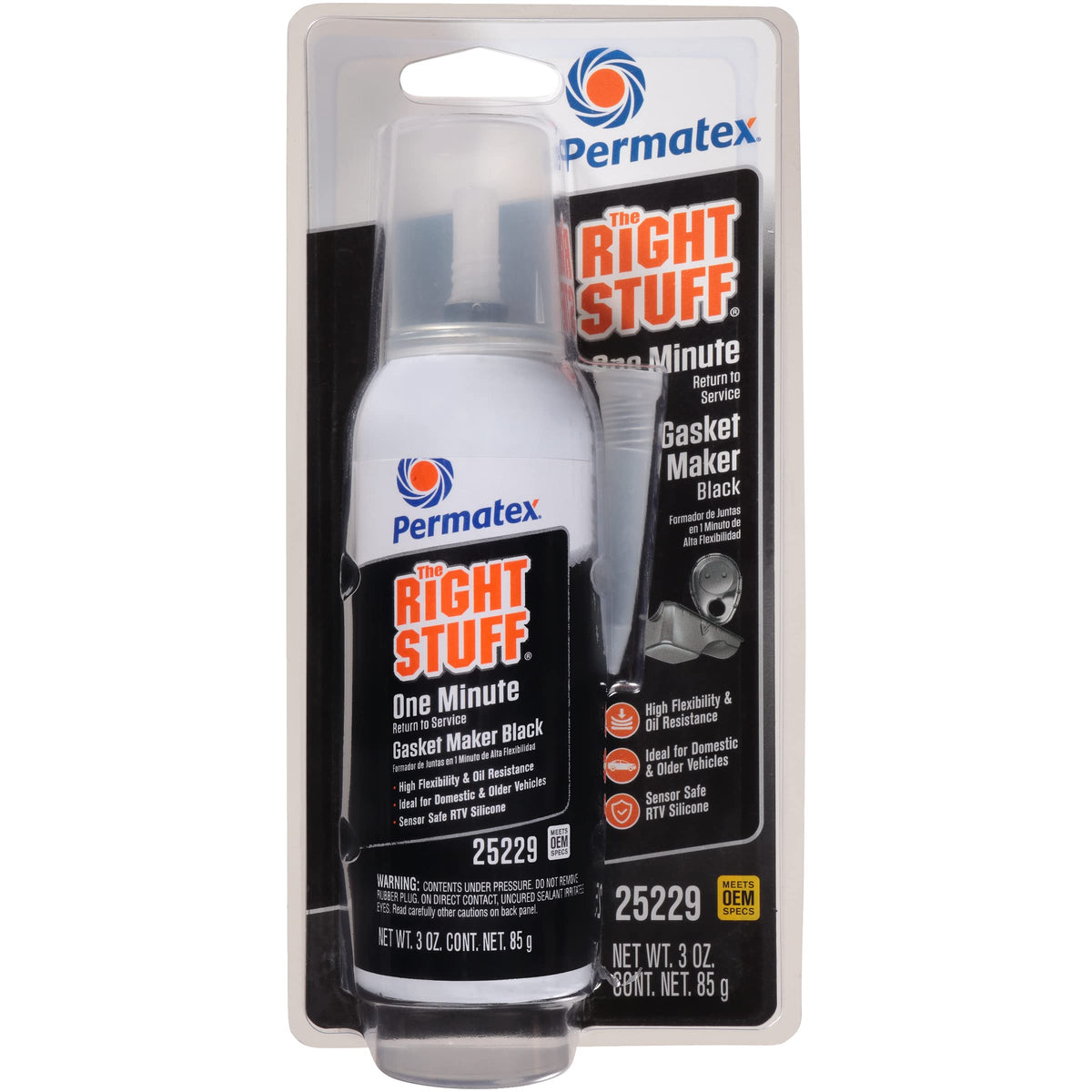 Permatex 82180 Ultra Black Maximum Oil Resistance RTV Silicone Gasket Maker, Sensor Safe and Non-Corrosive, for High Flex and Oil Resistant Applications 3 oz Jansha Store