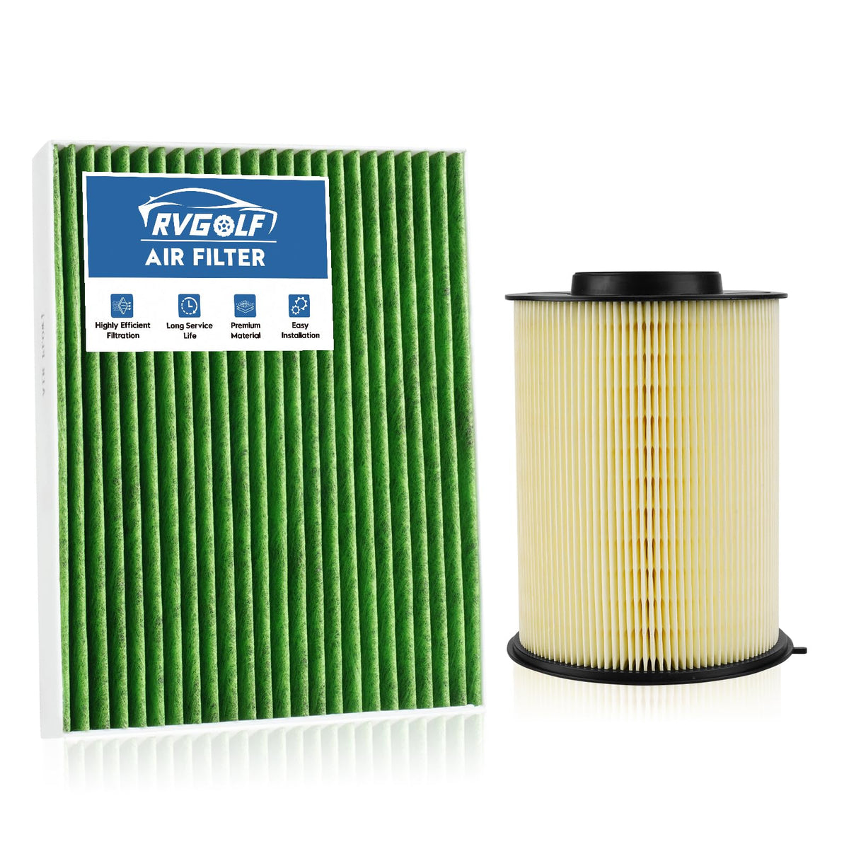 Not for Hybrid, Engine+Cabin Air Filter Fit 2015-2019 Sonata 2.4L (Gas) Jansha Store
